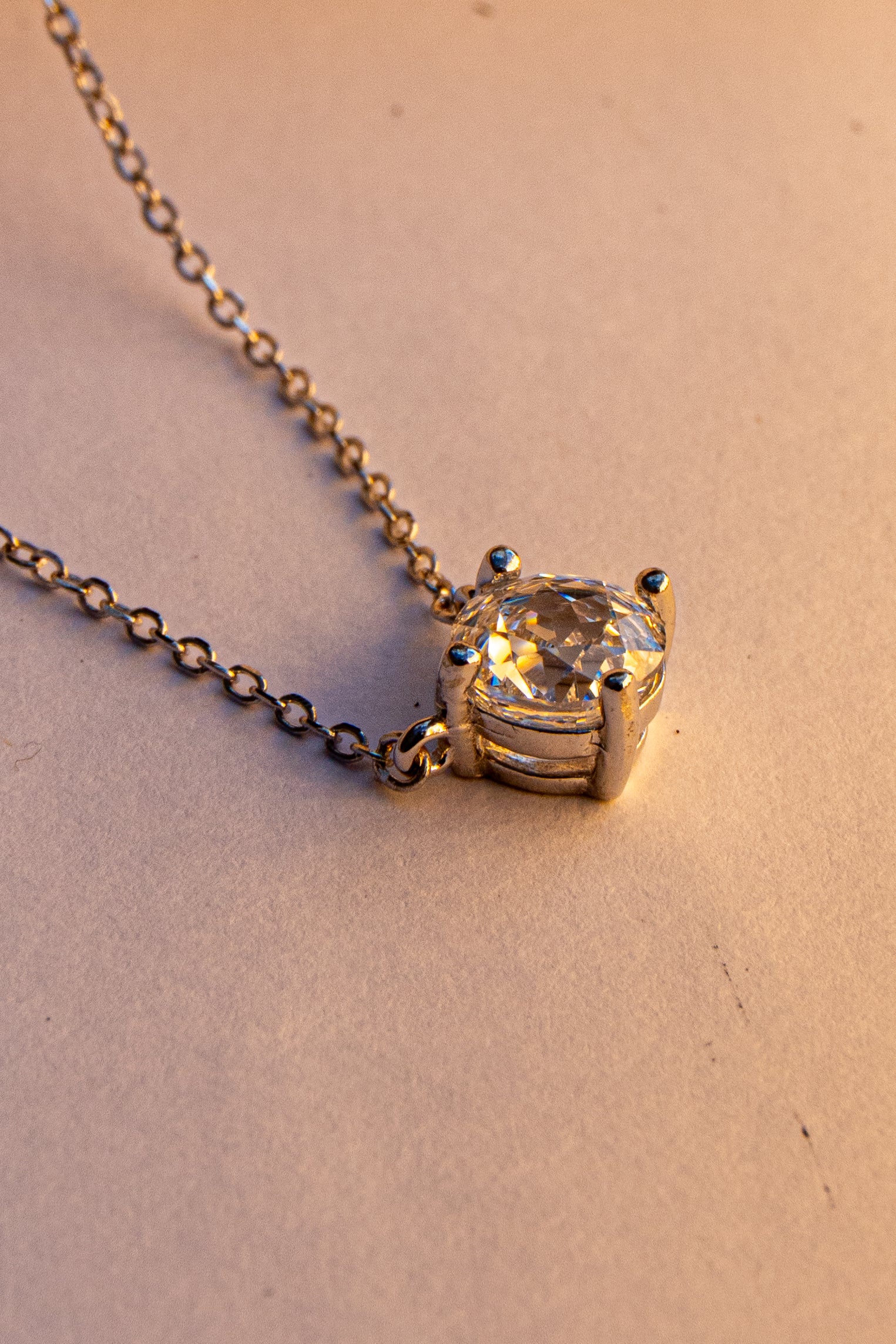 Eternal Halo Silver Necklace