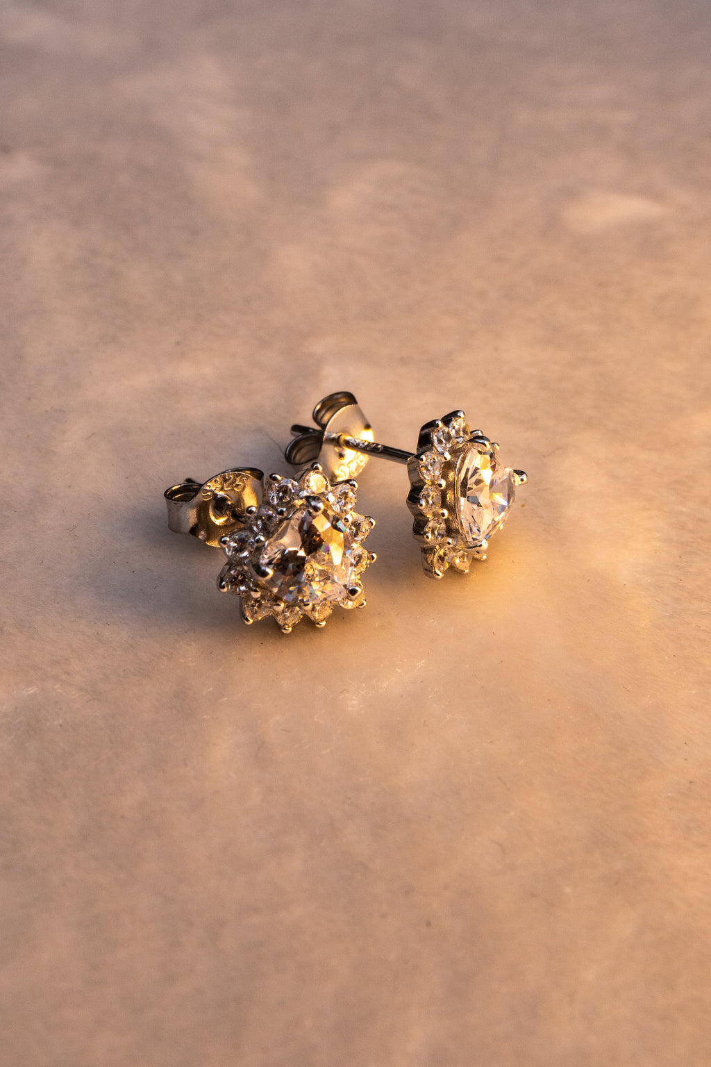 Mora Heart Silver Earrings