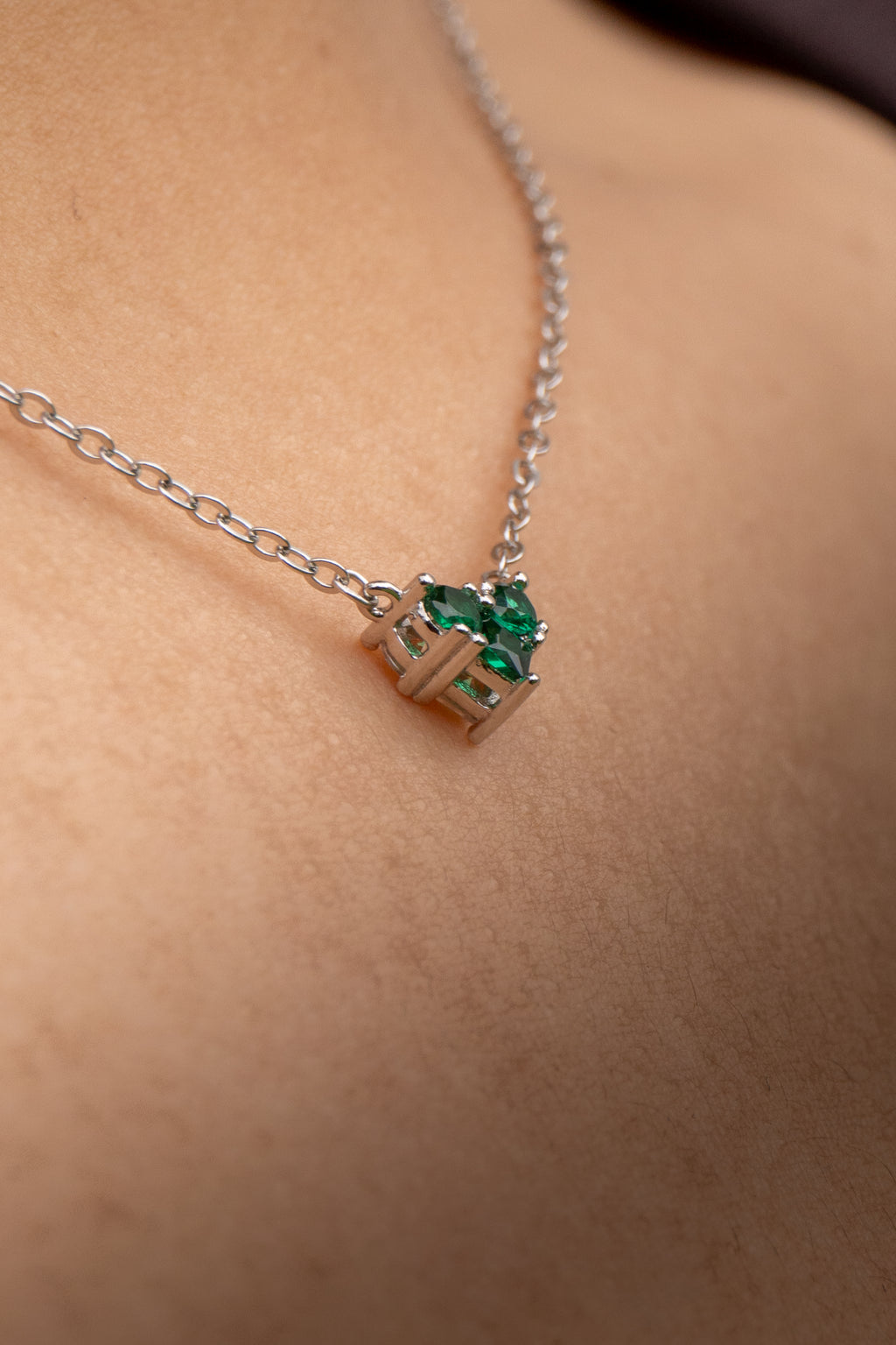 Mora Heart Silver Necklace