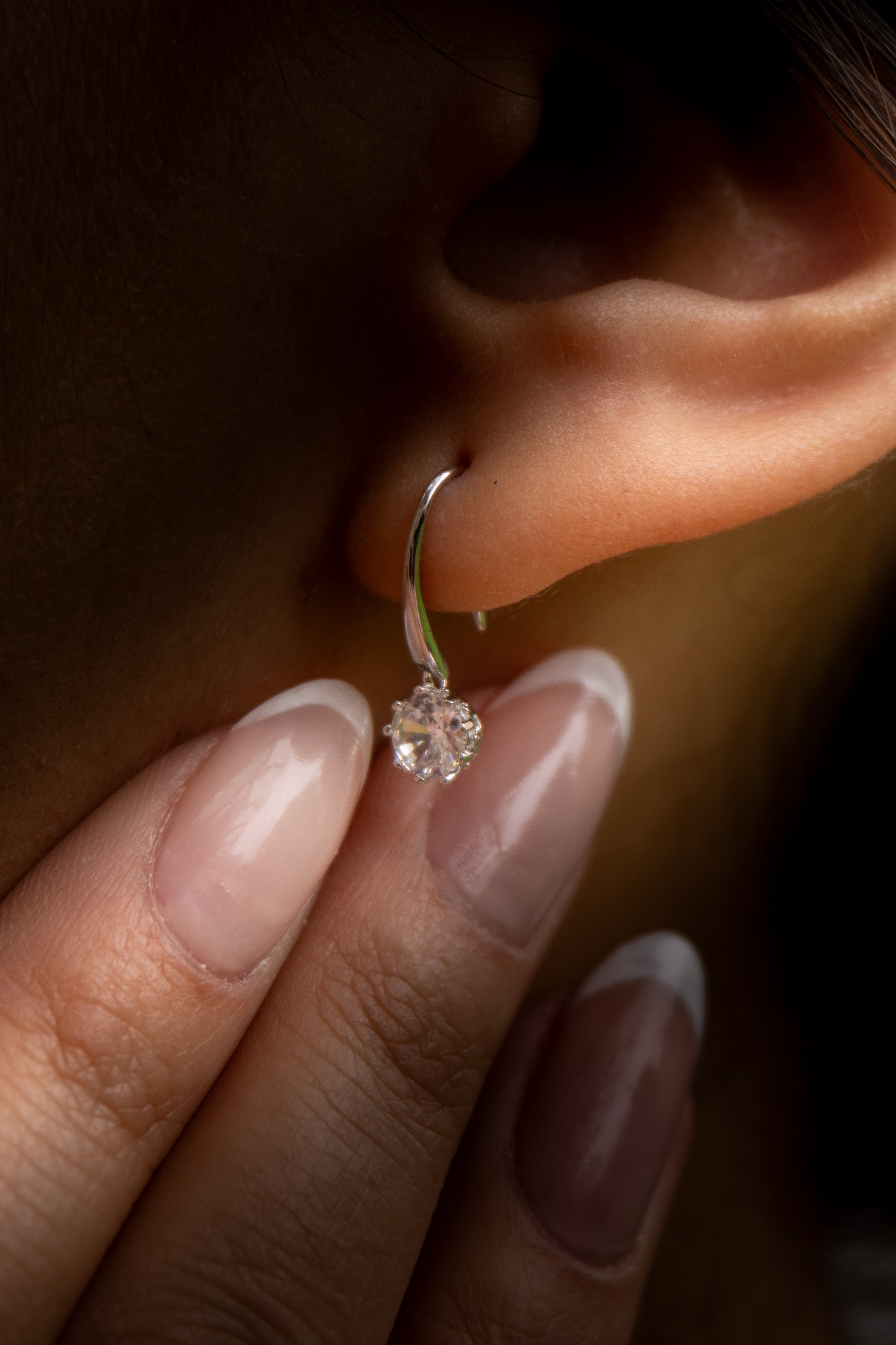 Light Flash Silver Earrings