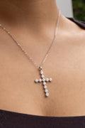 Aurora Cross Silver Necklace