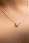 Eternal Halo Silver Necklace