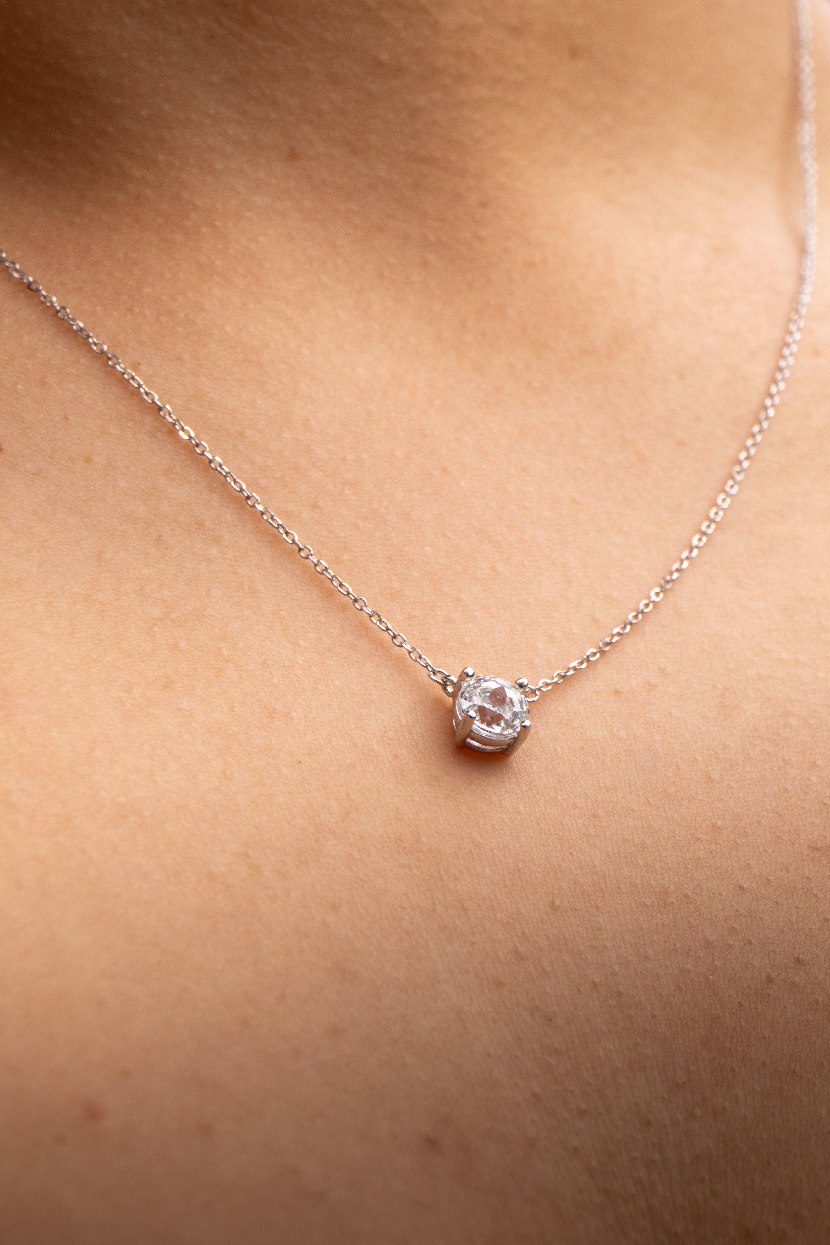 Eternal Halo Silver Necklace