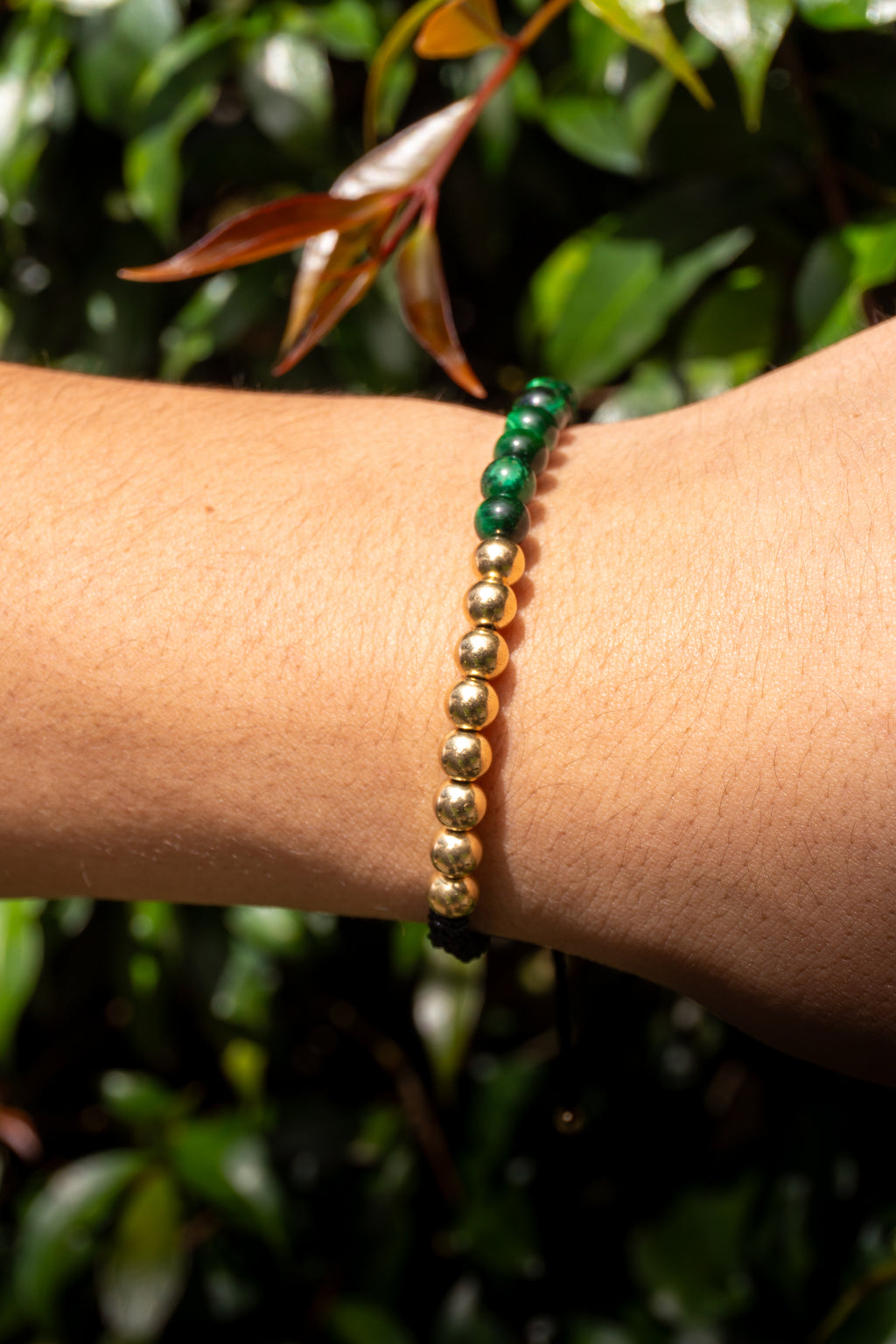 Side Beads Bracelet (Green, Blue, Black)