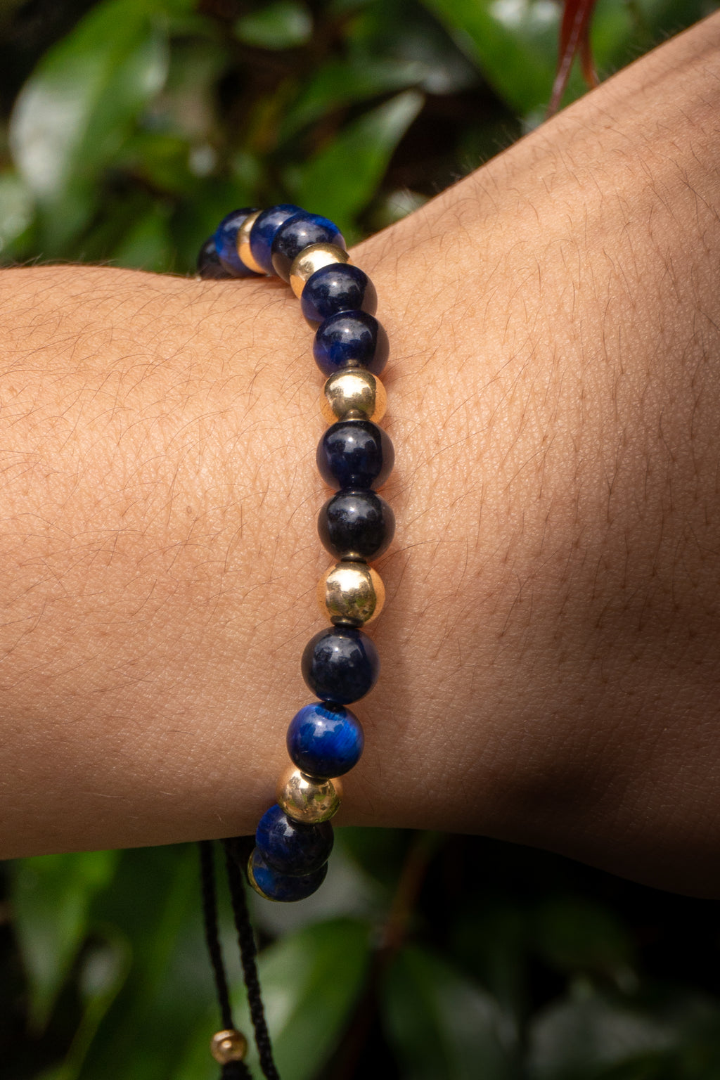 Double Interlaced Bracelet (Blue, Green, Black)
