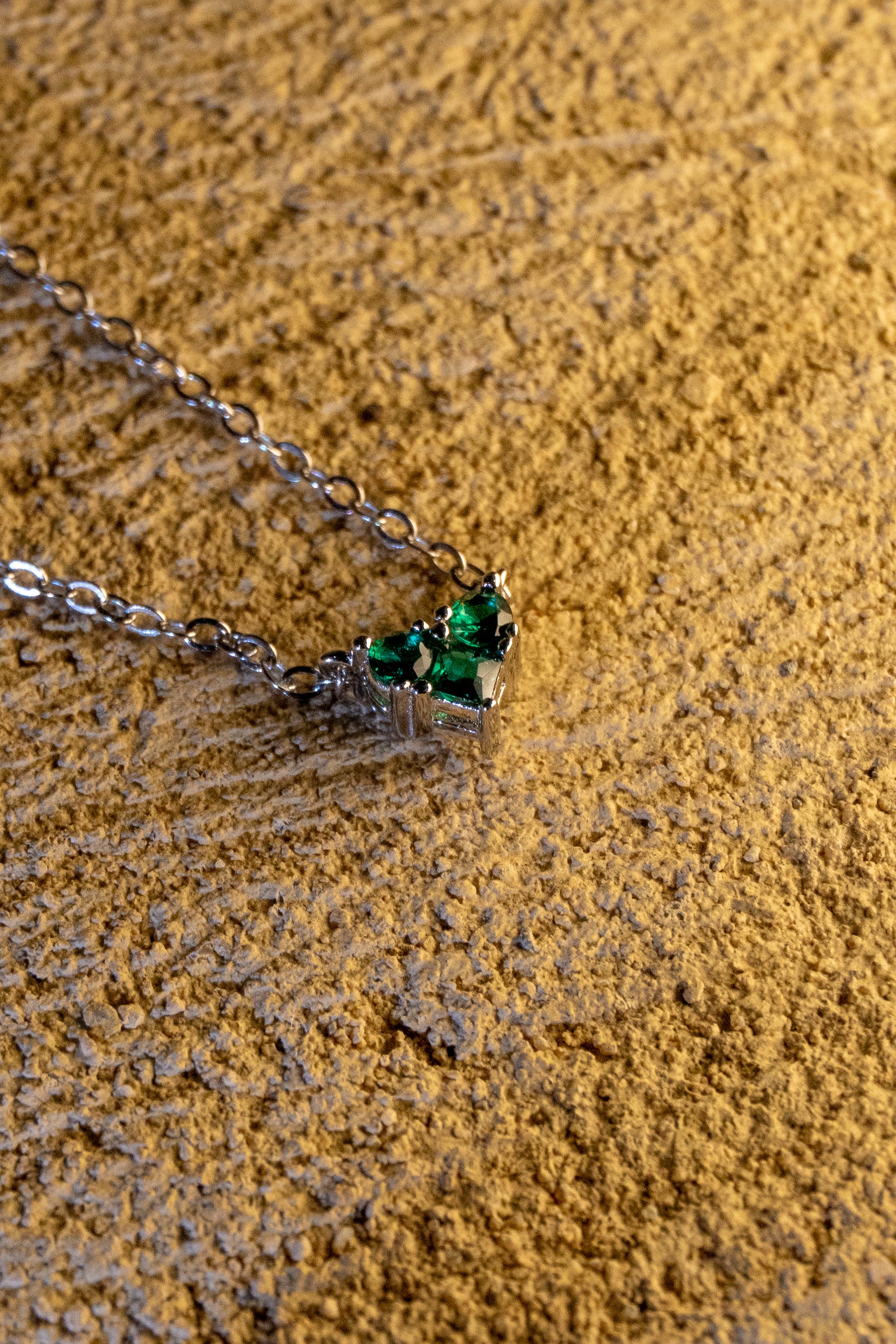 Mora Heart Silver Necklace